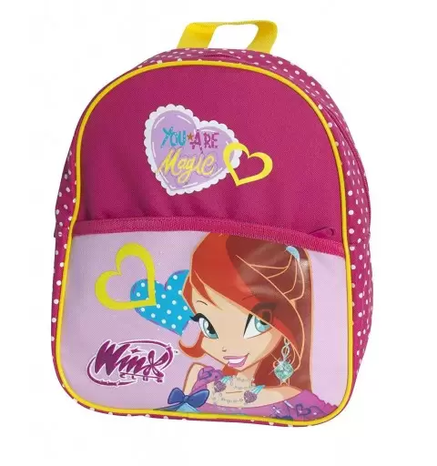 ZAINETTO WINX PER L'ASILO - FUCSIA CON STAMPA BLOOM