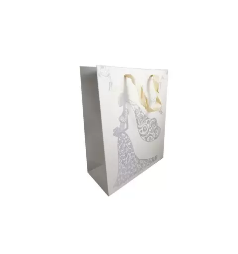 BUSTA AVORIO CON SPOSA DISEGNATA – WEDDING BAG