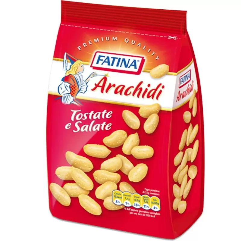 ARACHIDI TOSTATE E SALATE - UNA CONFEZIONE DA 250 GR