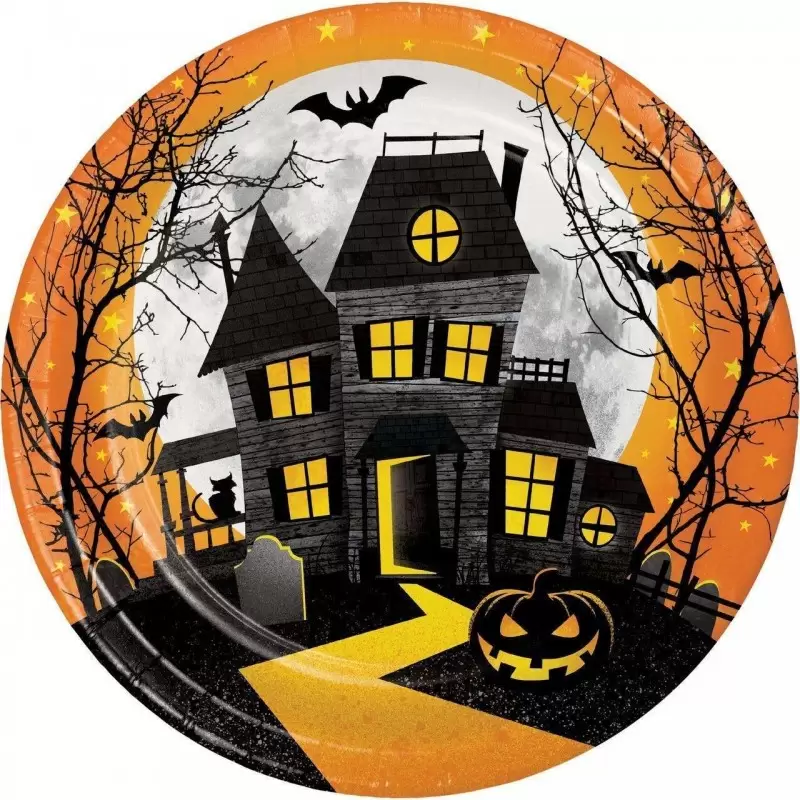 PIATTI HAUNTED HILL COLLINA INFESTATA - 8 PZ