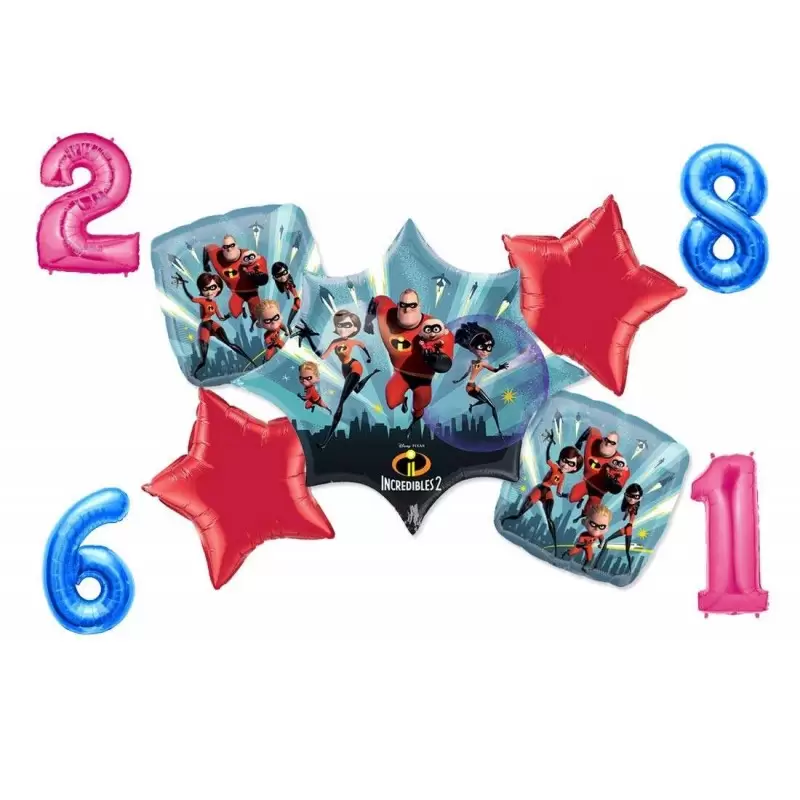 BOUQUET N.3 GLI INCREDIBILI 2 – COMPOSIZIONE DI PALLONCINI