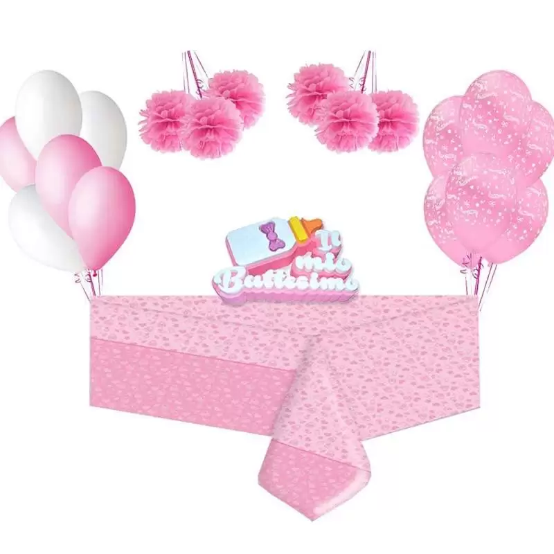 TAVOLA BATTESIMO ROSA - SWEET TABLE BATTESIMO BIMBA