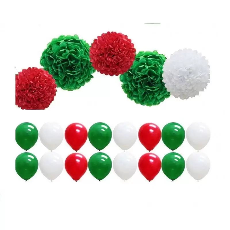 ADDOBBI ROSSO BIANCO VERDI – FESTA ITALIANA