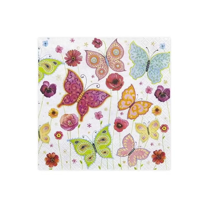 TOVAGLIOLI BUTTERFLIES - FARFALLE COLORATE 20 PZ