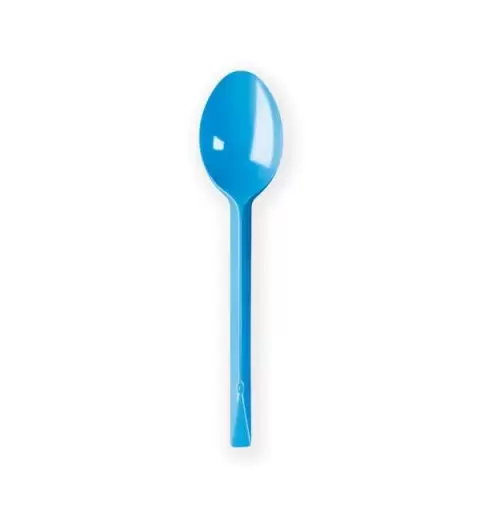 CUCCHIAI AZZURRI DI PLASTICA - 20 PZ