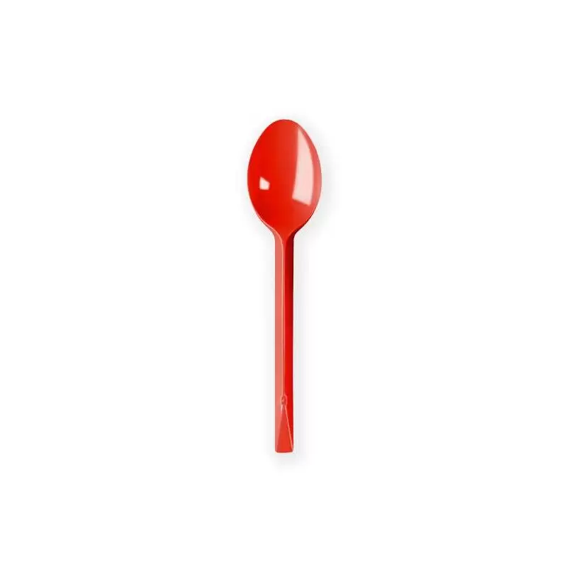 CUCCHIAI ROSSI DI PLASTICA - 20 PZ