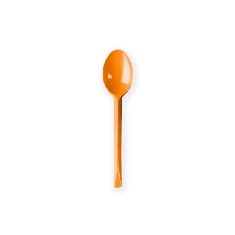CUCCHIAI ARANCIONE DI PLASTICA - 20 PZ