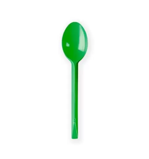 CUCCHIAI VERDI DI PLASTICA - 20 PZ