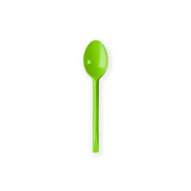 CUCCHIAI VERDE MELA DI PLASTICA - 20 PZ