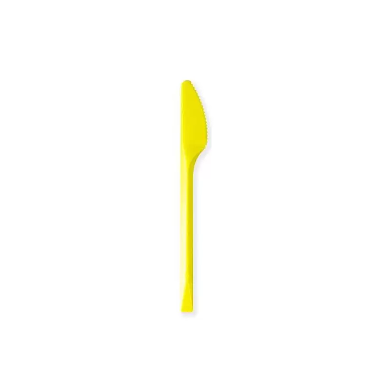 COLTELLI GIALLI DI PLASTICA - 20 PZ