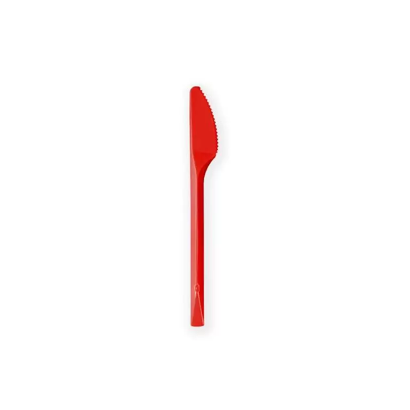 COLTELLI ROSSI DI PLASTICA - 20 PZ