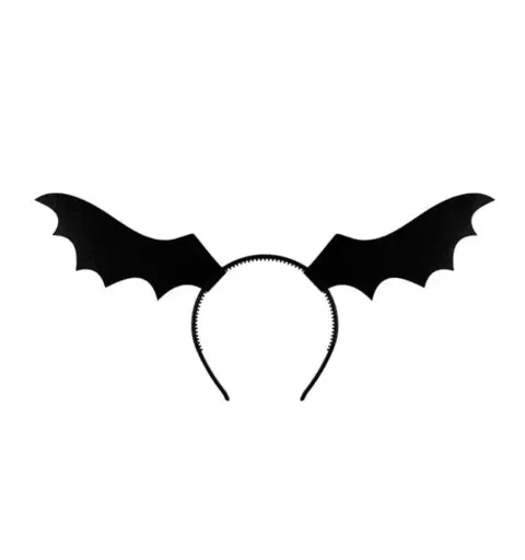 CERCHIETTO CON ALI DI PIPISTRELLO – DI COLORE NERO