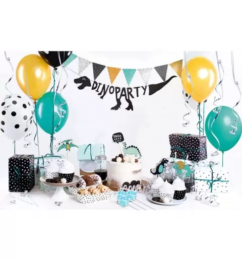 ADDOBBI COMPLEANNO A TEMA DINOSAURI – DECORAZIONI PER LA TAVOLA