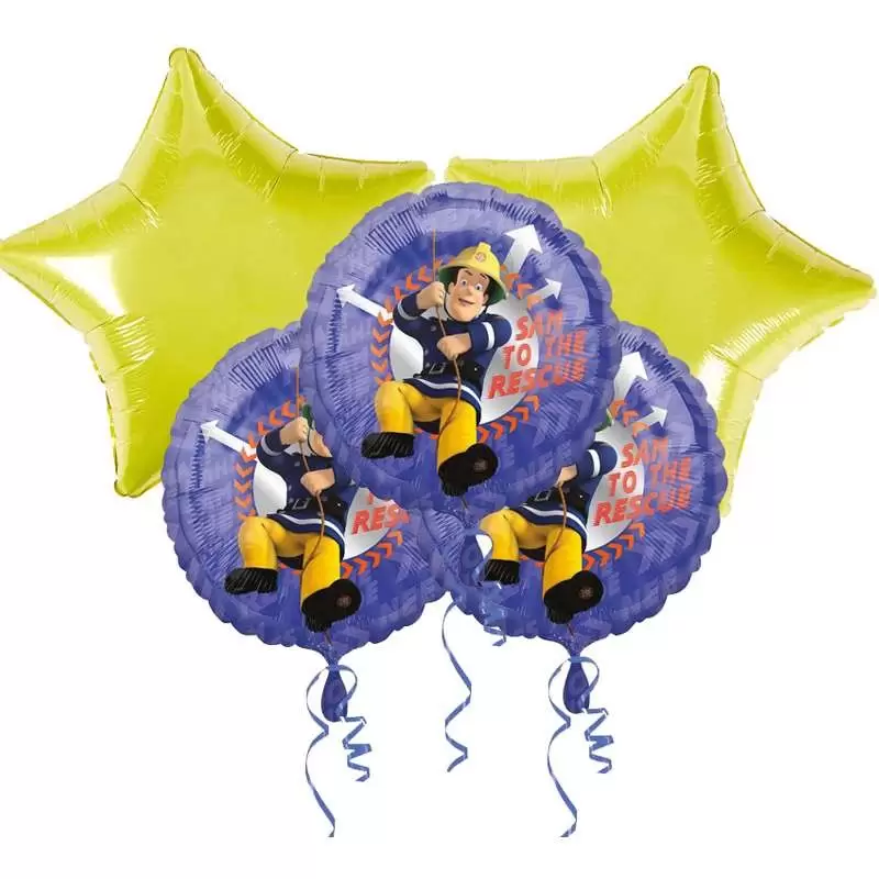 BOUQUET PALLONCINI FOIL SAM IL POMPIERE KIT N 2