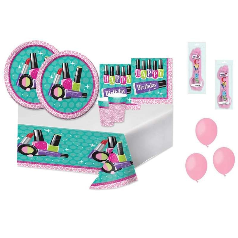 Kit n.6 make up - accessori per feste beauty bambine