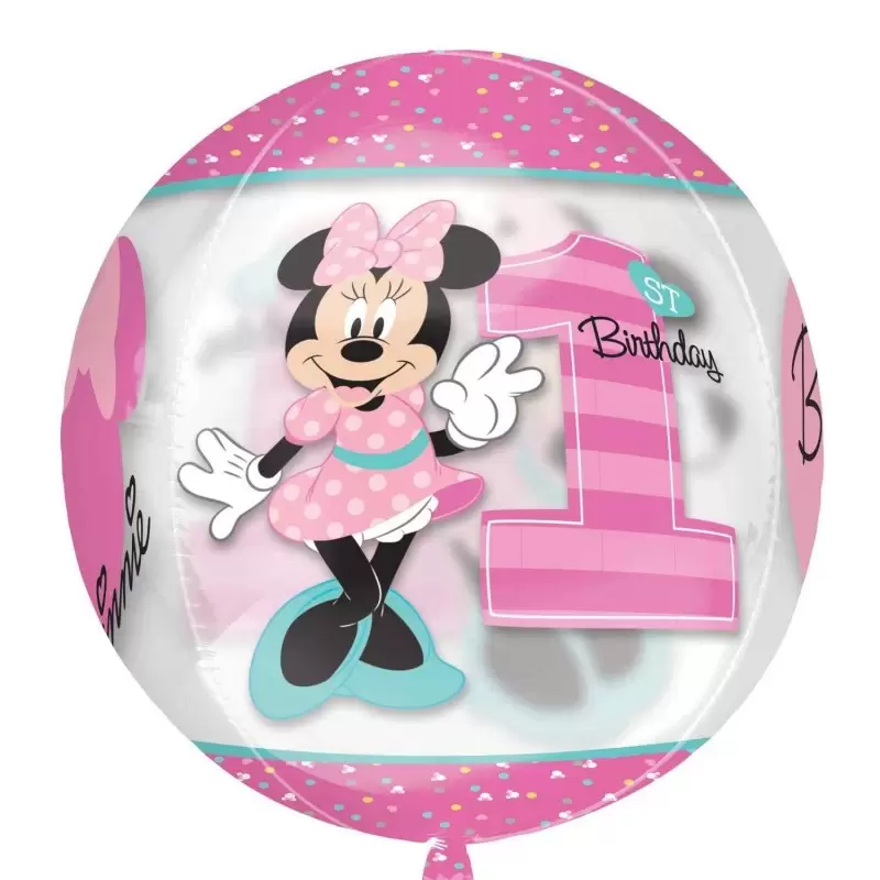 PALLONCINO ORBZ MINNIE - ROSA CON STAMPE