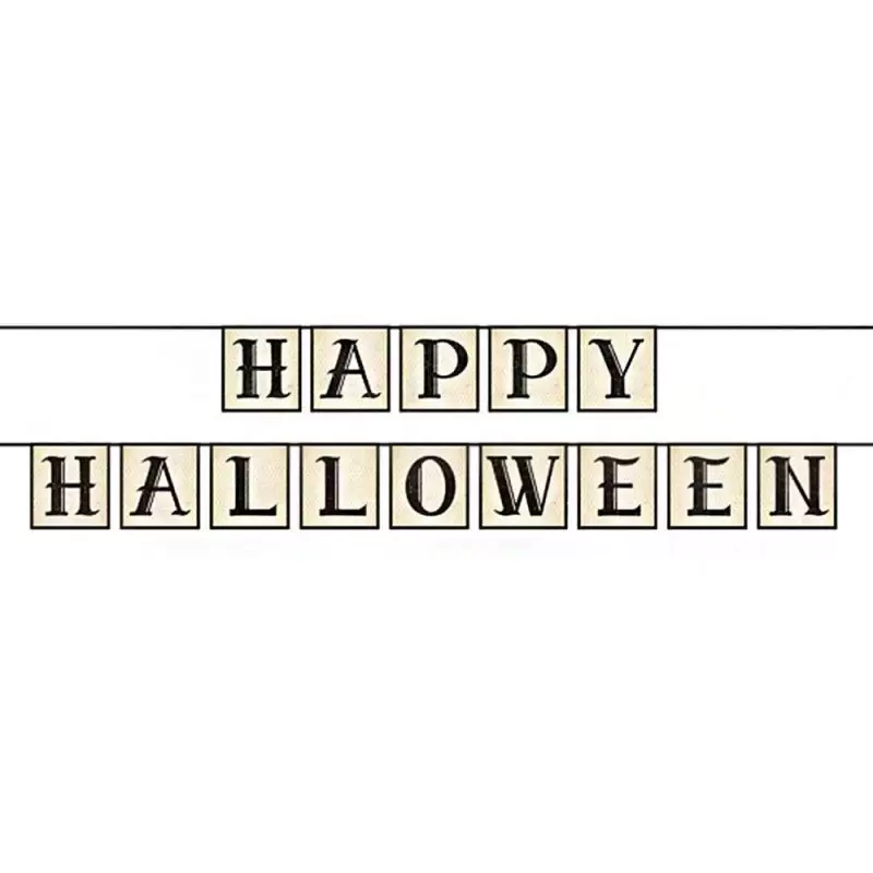GHIRLANDA HAPPY HALLOWEEN – DECORAZIONE PER LA FESTA DEI MORTI VIVENTI