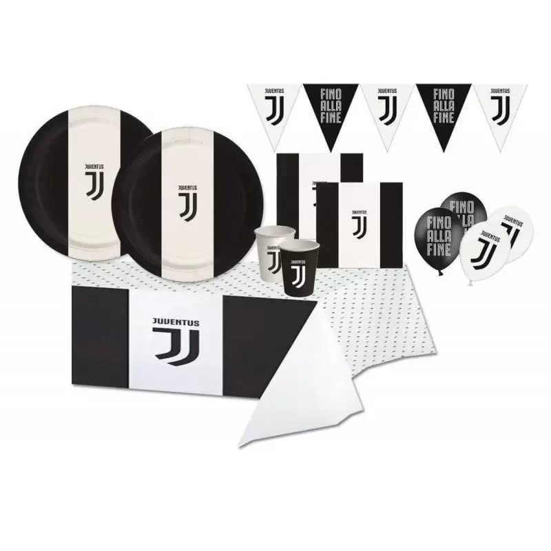 KIT N.1 JUVENTUS – SET TAVOLA COMPLEANNI E FESTE