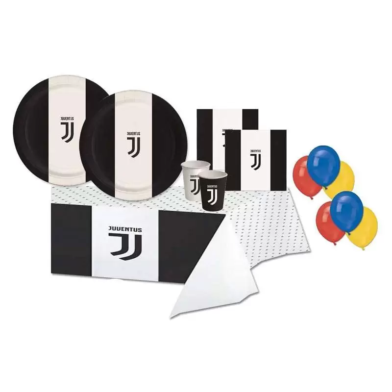 KIT N.4 JUVENTUS – ADDOBBI TAVOLA PER 64 PERSONE