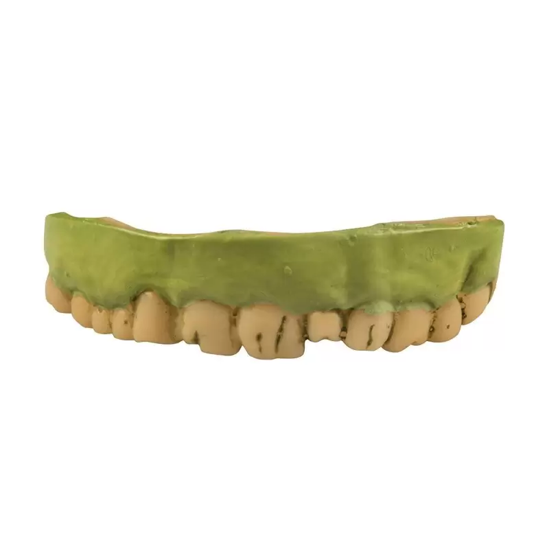 DENTIERA DA ZOMBIE VERDE – DENTI DA ZOMBIE FINTI