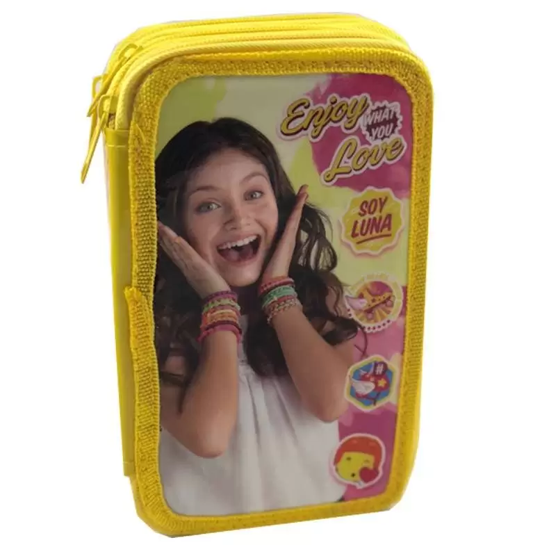 ASTUCCIO SOY LUNA GIALLO A TRE ZIP - PORTAPASTELLI LUNA VALENTE