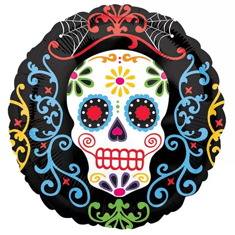 PALLONCINO FOIL DIA DE LOS MUERTOS – PALLONCINO PER HALLOWEEN