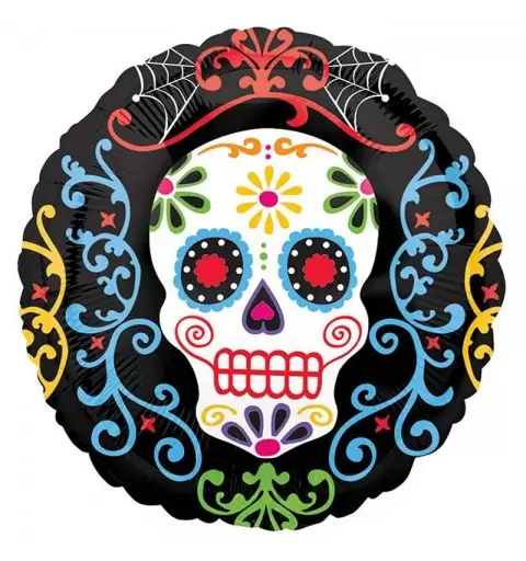 PALLONCINO FOIL DIA DE LOS MUERTOS – PALLONCINO PER HALLOWEEN