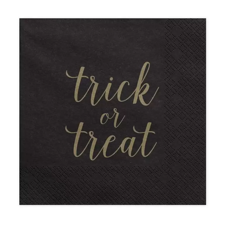 TOVAGLIOLI NERI TRICK OR TREAT - 20 PZ