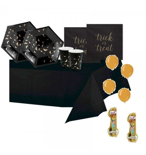 KIT N.6 PIPISTRELLI HALLOWEEN – COORDINATO TAVOLA TRICK OR TREAT