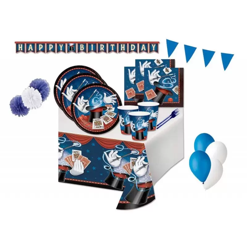 KIT N. 54 MAGIC PARTY - ACCESSORI TAVOLA A TEMA MAGIA