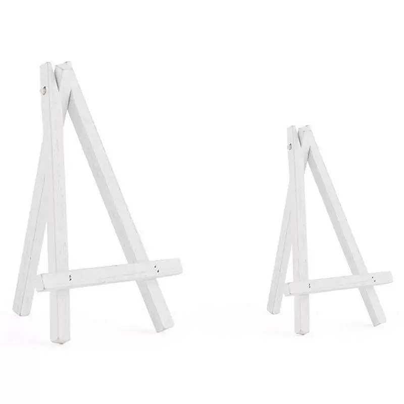 MINI CAVALLETTI BIANCHI SEGNAPOSTO - 6 PZ