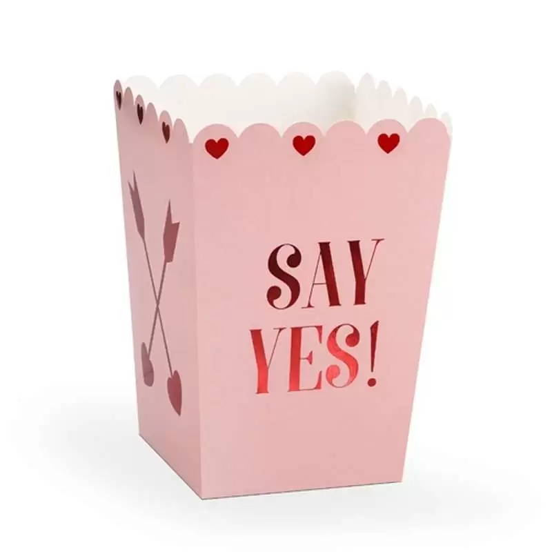 SCATOLE DA POP CORN SAN VALENTINO - BOX ROMANTICHE 18 PZ