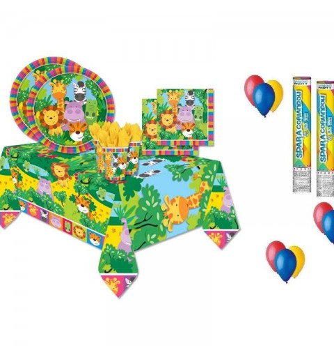 KIT N.30 WILD KINGDOM - ACCESSORI PER LA FESTA A TEMA ANIMALI