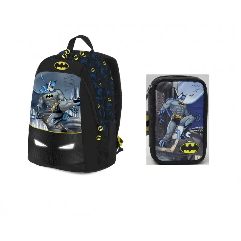 ZAINO E ASTUCCIO BATMAN – SET SCUOLA UOMO PIPISTRELLO