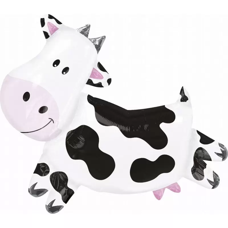 PALLONCINO SUPERSHAPE A FORMA DI MUCCA – ANIMALI DELLA FATTORIA