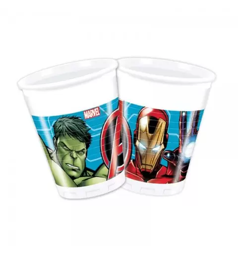 BICCHIERI AVENGERS ASSEMBLE 8 PZ