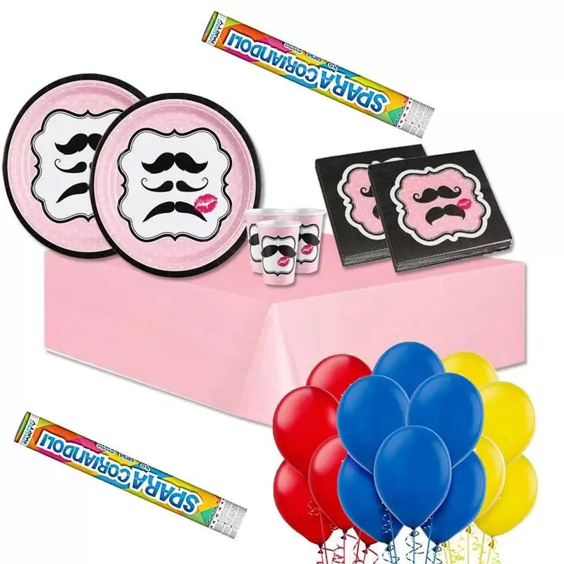 KIT N.30 BAFFI ROSA – ACCESSORI TAVOLA PER 40 PERSONE