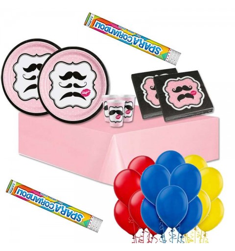 KIT N.30 BAFFI ROSA – ACCESSORI TAVOLA PER 40 PERSONE