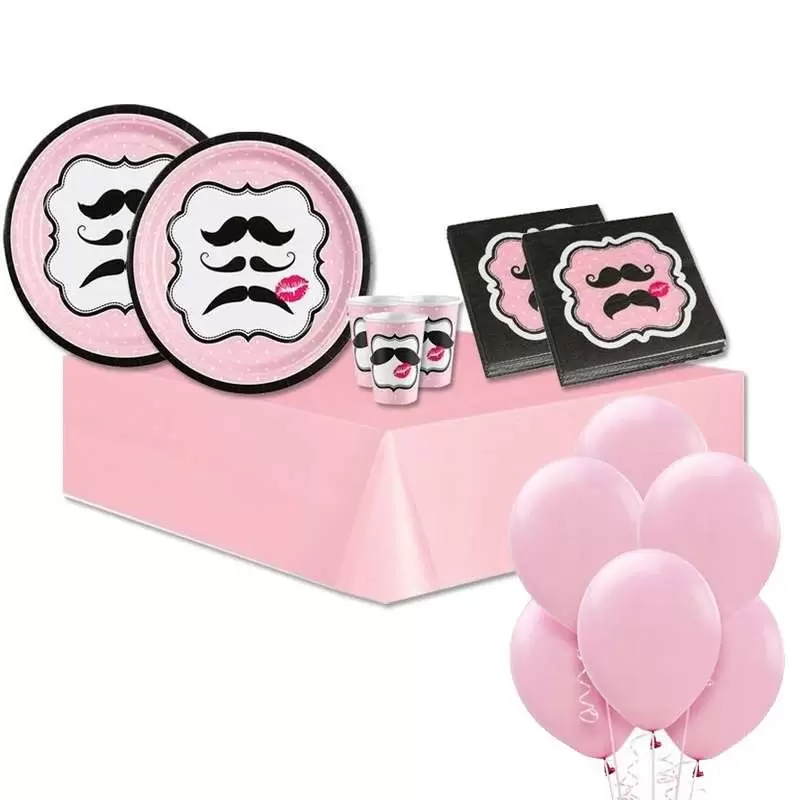 KIT N.21 BAFFI ROSA – COORDINATO TAVOLA PER 8 PERSONE