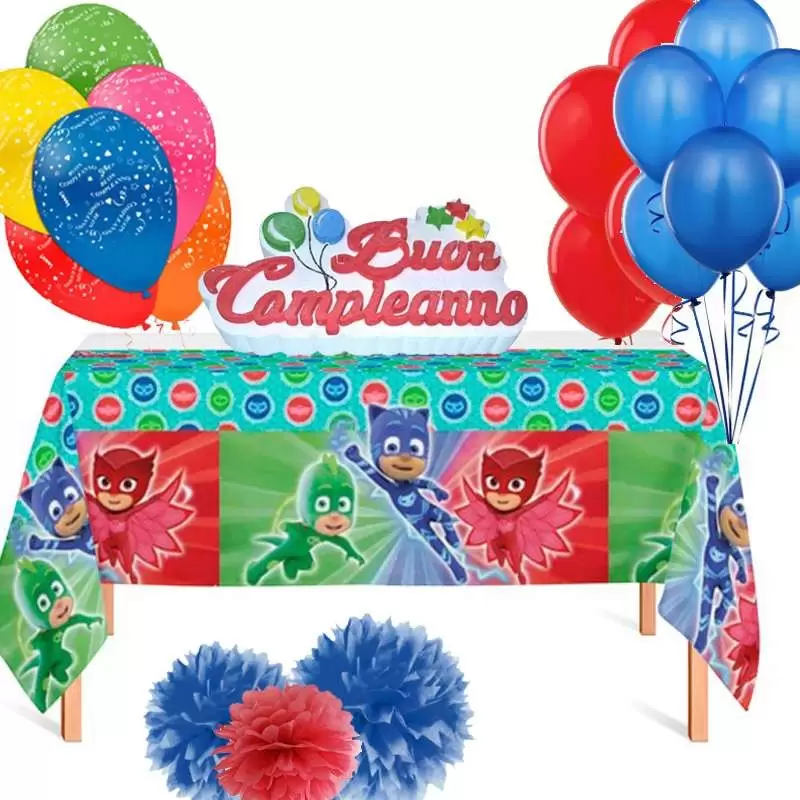 KIT TAVOLO TORTA SUPER PIGIAMINI - ALLESTIMENTO PJ MASKS