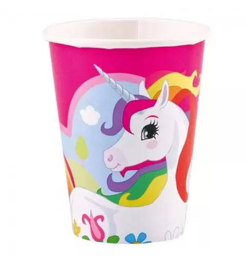 KIT N.30 UNICORNO ARCOBALENO - ACCESSORI TAVOLA PER BAMBINI