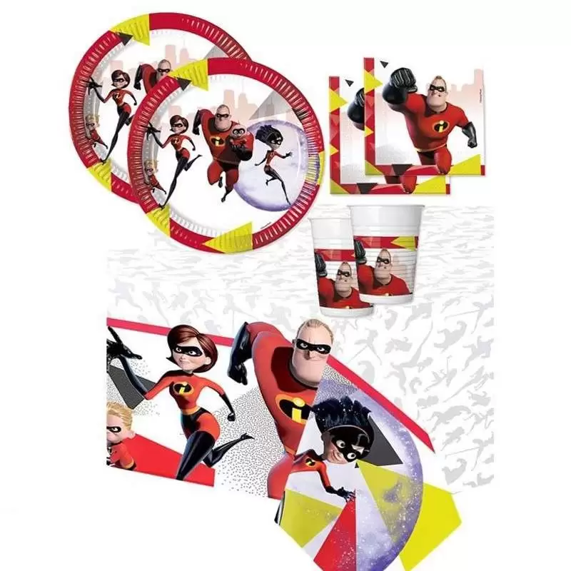 KIT N.16 GLI INCREDIBILI – ACCESSORI PER FESTA SUPER EROI