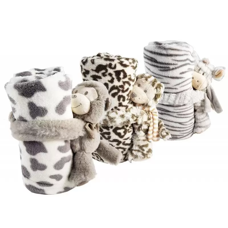 COPERTINA IN MORBIDO PILE CON PELUCHE – TRE MODELLI