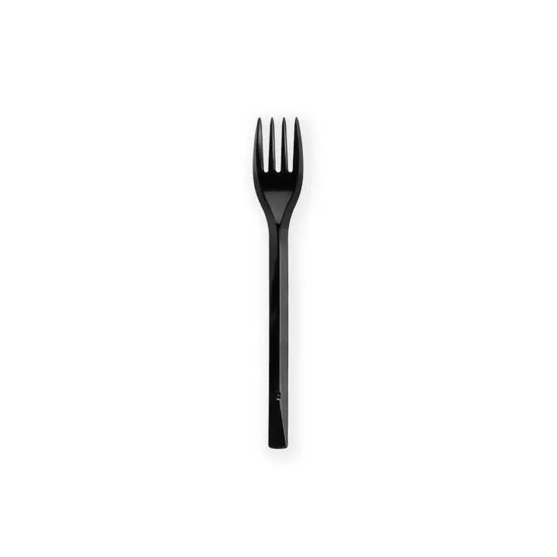 FORCHETTE NERE DI PLASTICA - 20 PZ