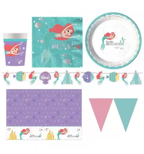 KIT N.17 ARIEL UNDER THE SEA – ACCESSORI PER FESTA A TEMA LA SIRENETTA