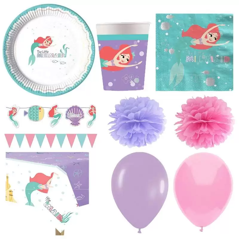KIT N.46 ARIEL UNDER THE SEA - ACCESSORI FESTA LA SIRENETTA