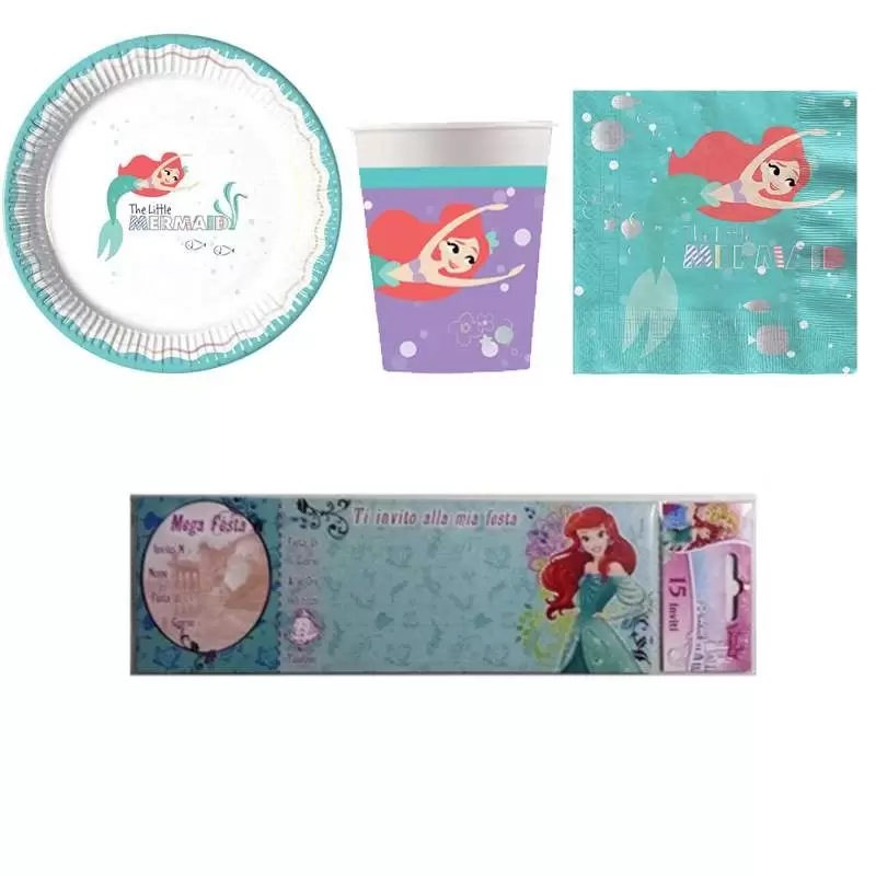 KIT N.23 ARIEL UNDER THE SEA – ACCESSORI PER LA TAVOLA