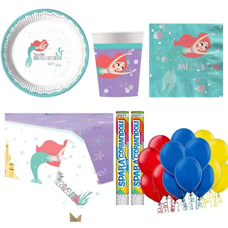 KIT N.30 ARIEL UNDER THE SEA – COORDINATO PER 40 INVITATI