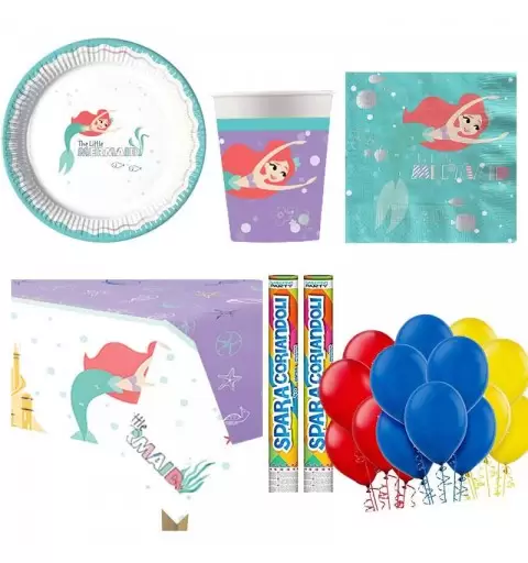 KIT N.30 ARIEL UNDER THE SEA – COORDINATO PER 40 INVITATI