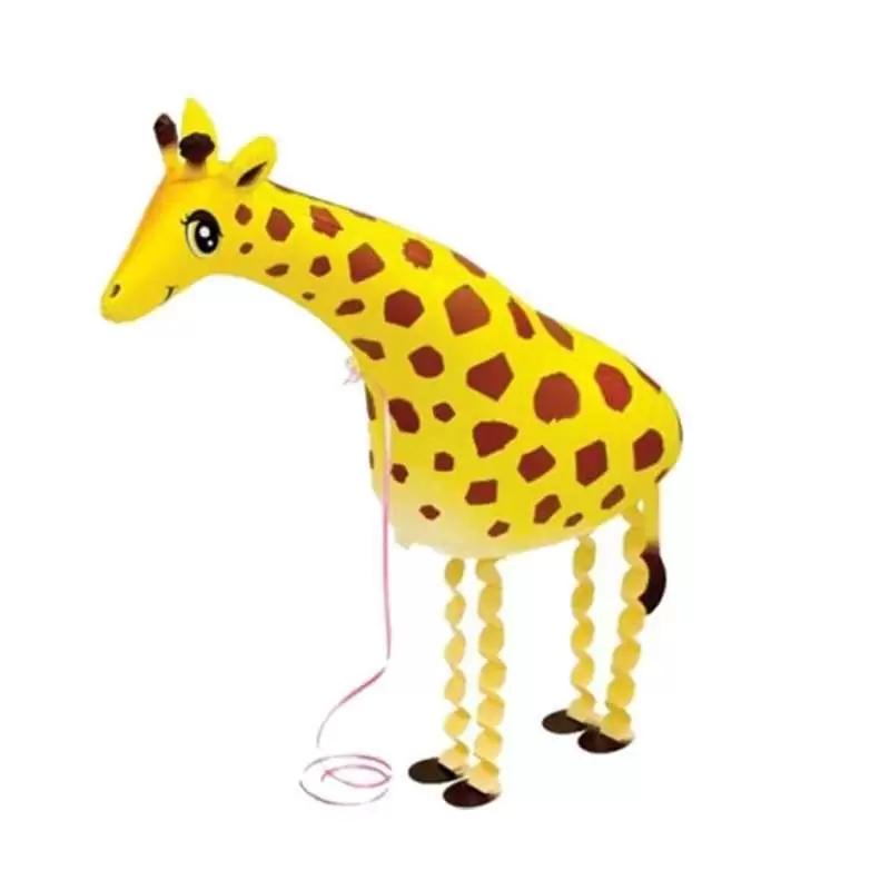 GIRAFFA PET WALKER MYLAR – PALLONE CAMMINANTE A FORMA DI GIRAFFINA GIALLA
